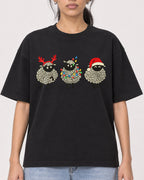 Mockup Boxy Heavyweight Tee Black female close-up 47