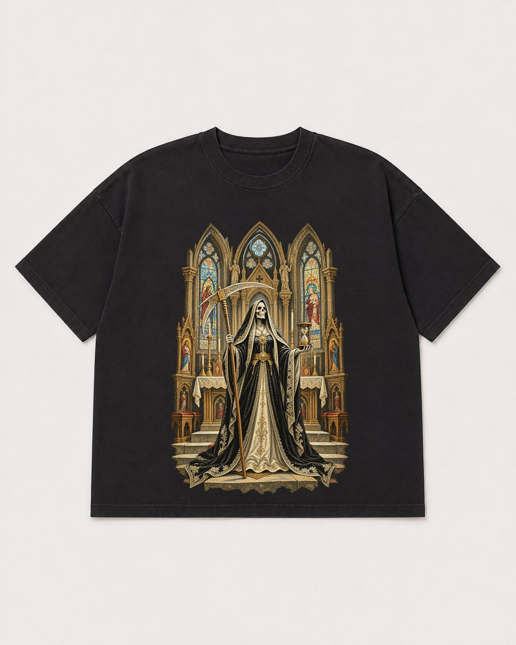 Mockup Boxy Heavyweight Tee Black product