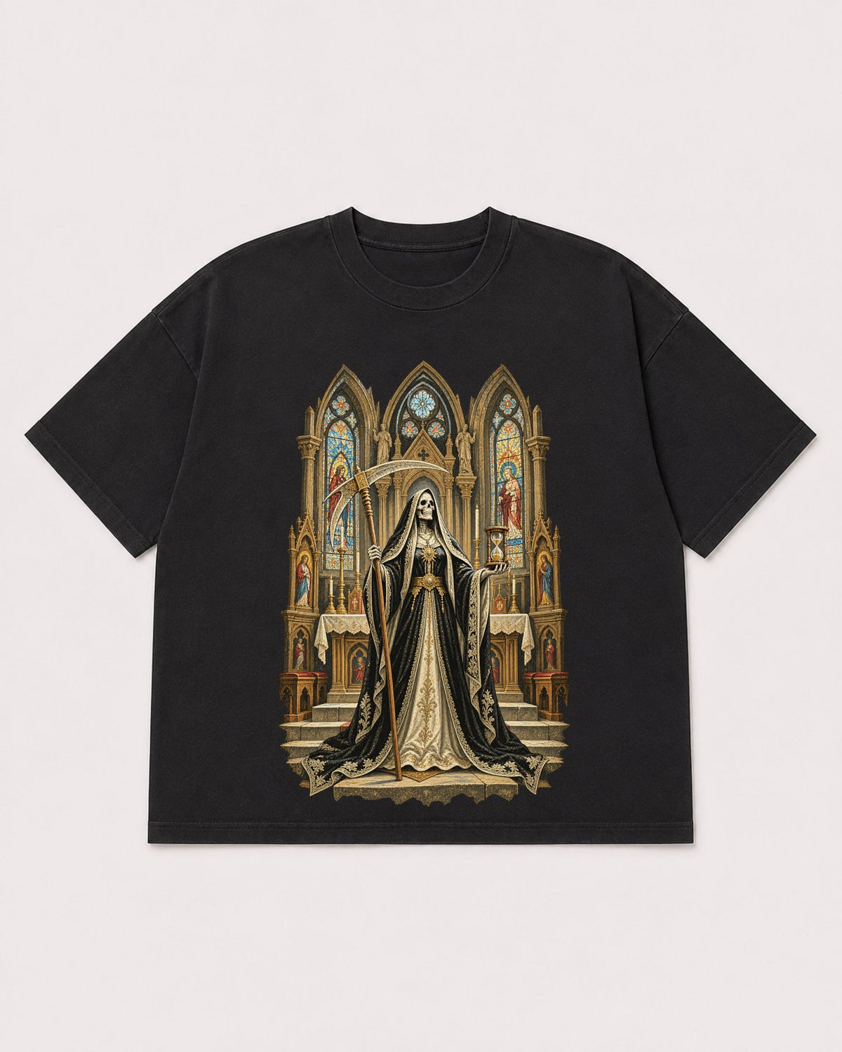 Mockup Boxy Heavyweight Tee Black product