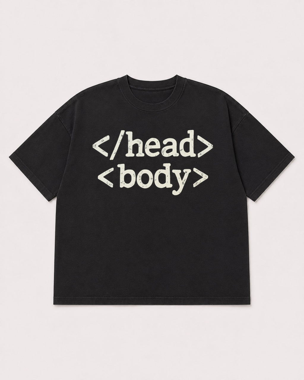 Mockup Boxy Heavyweight Tee Black product