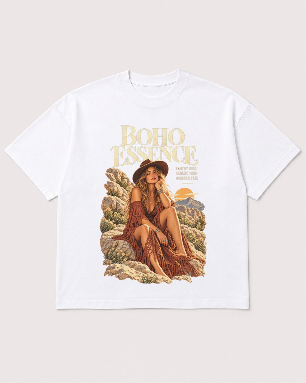 Mockup Boxy Heavyweight Tee White product