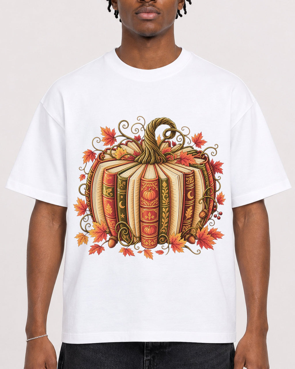 Mockup Boxy Heavyweight Tee White male close-up 05