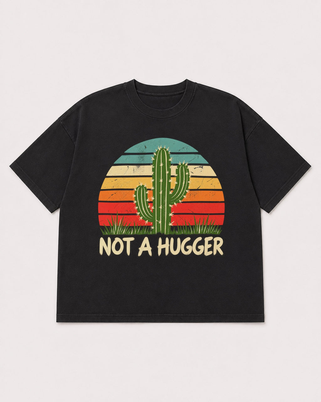 Mockup Boxy Heavyweight Tee Black product