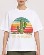 Mockup Boxy Heavyweight Tee White female close-up 12