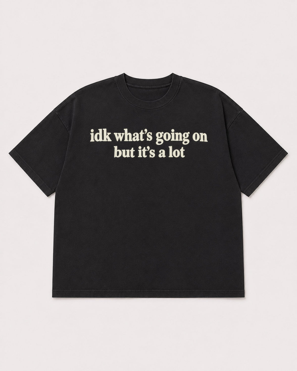 Mockup Boxy Heavyweight Tee Black product