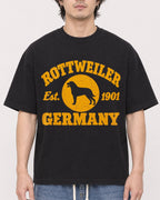 Mockup Boxy Heavyweight Tee Black male close-up 03