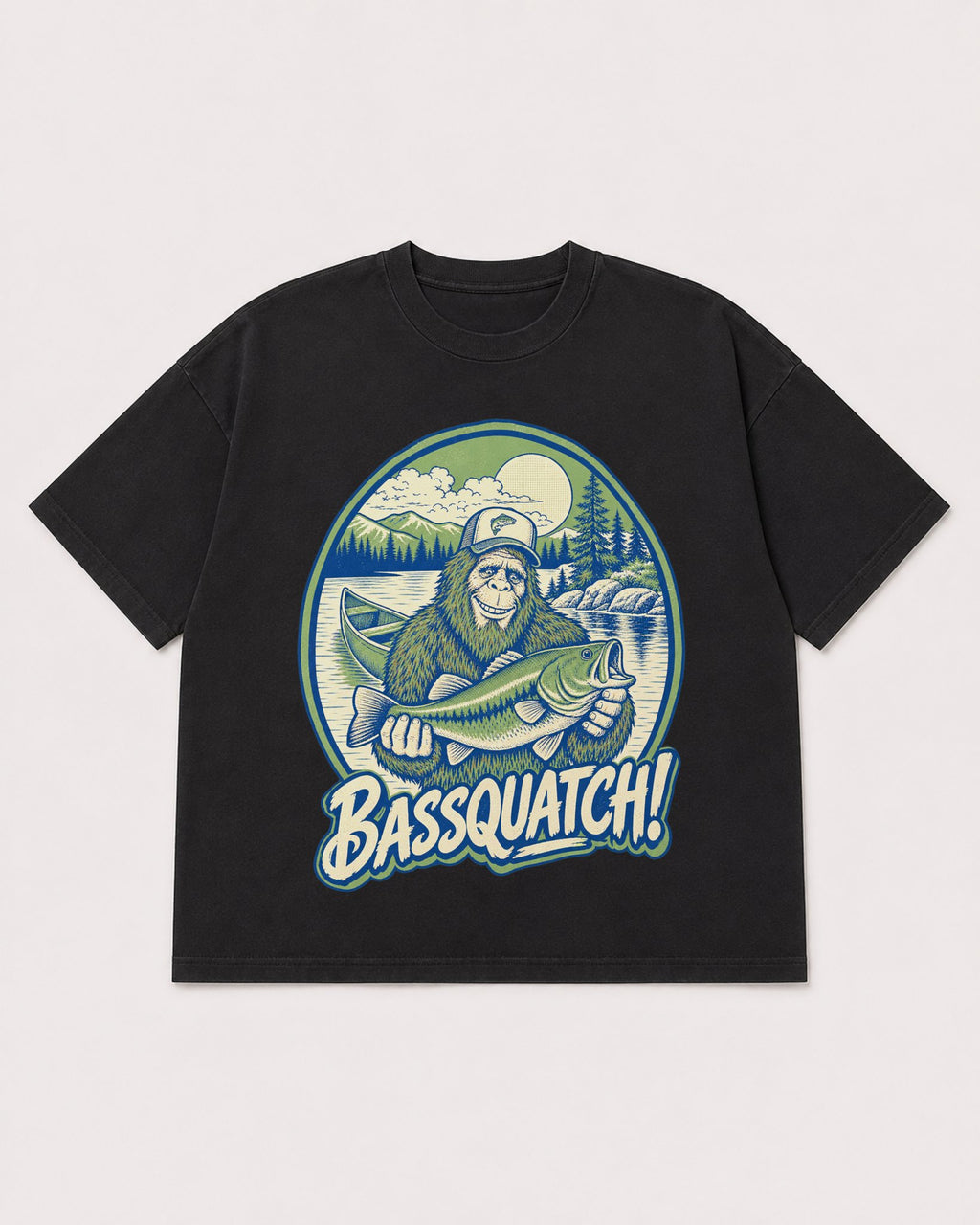 Mockup Boxy Heavyweight Tee Black product