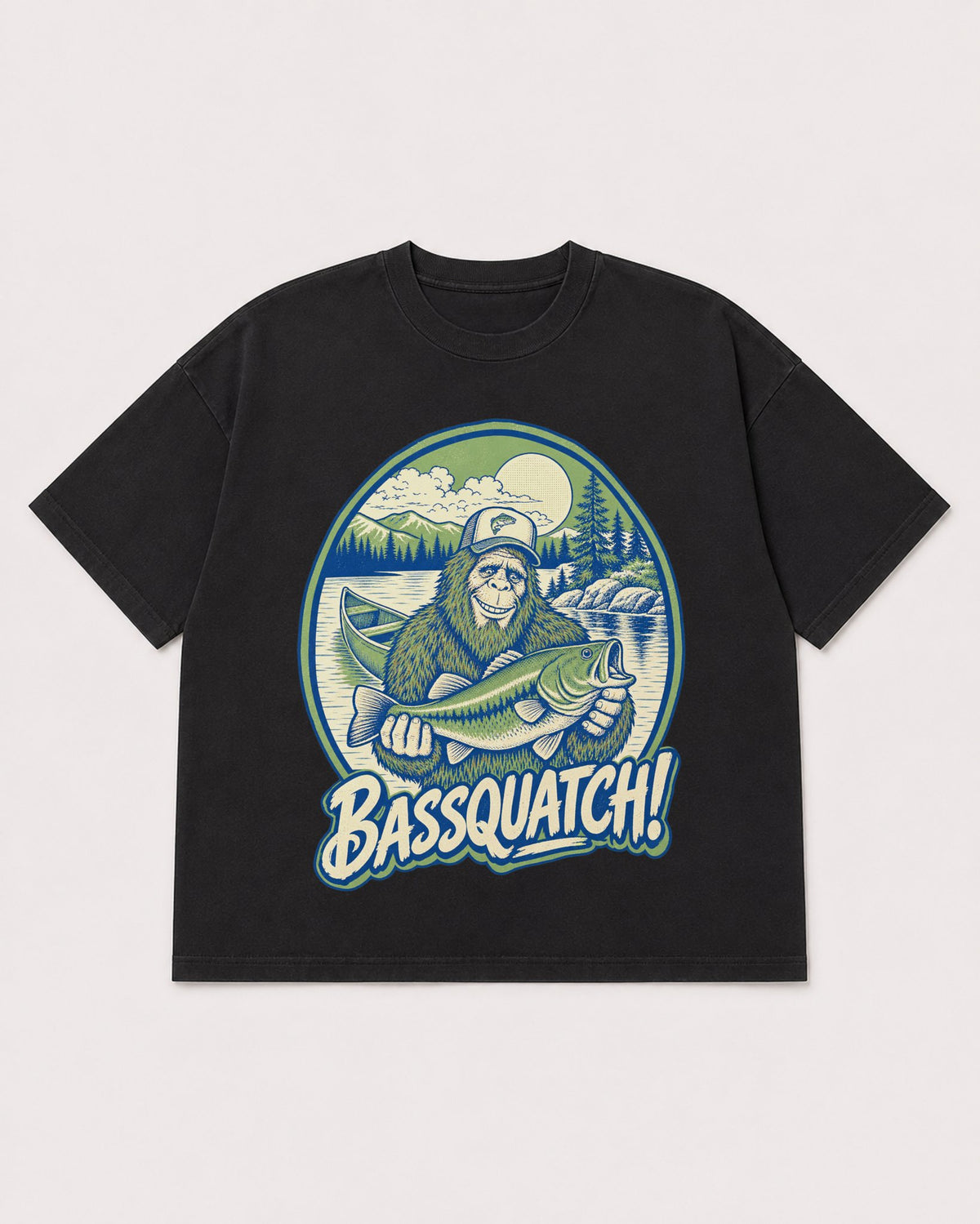 Mockup Boxy Heavyweight Tee Black product