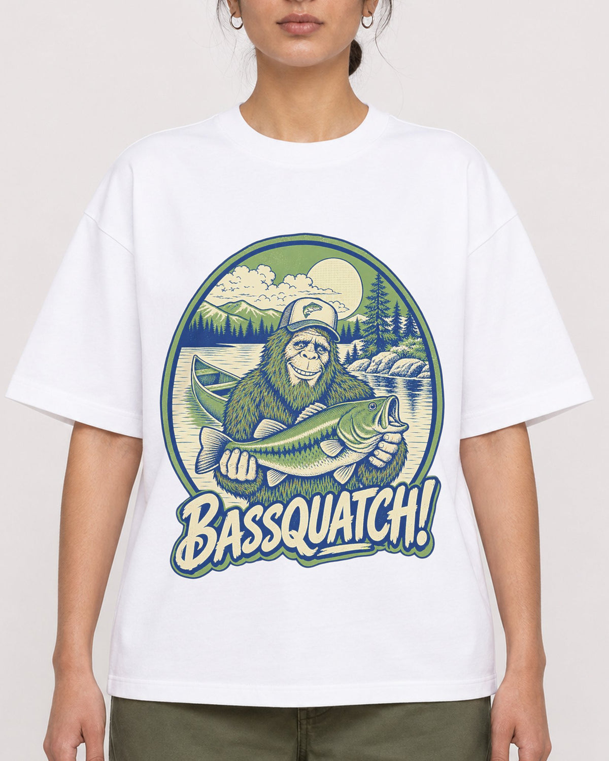 Mockup Boxy Heavyweight Tee White female close-up 17