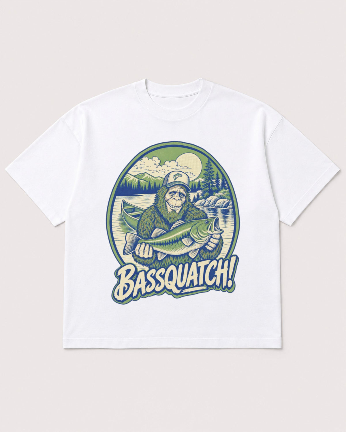 Mockup Boxy Heavyweight Tee White product