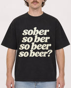 Mockup Boxy Heavyweight Tee Black male close-up 09