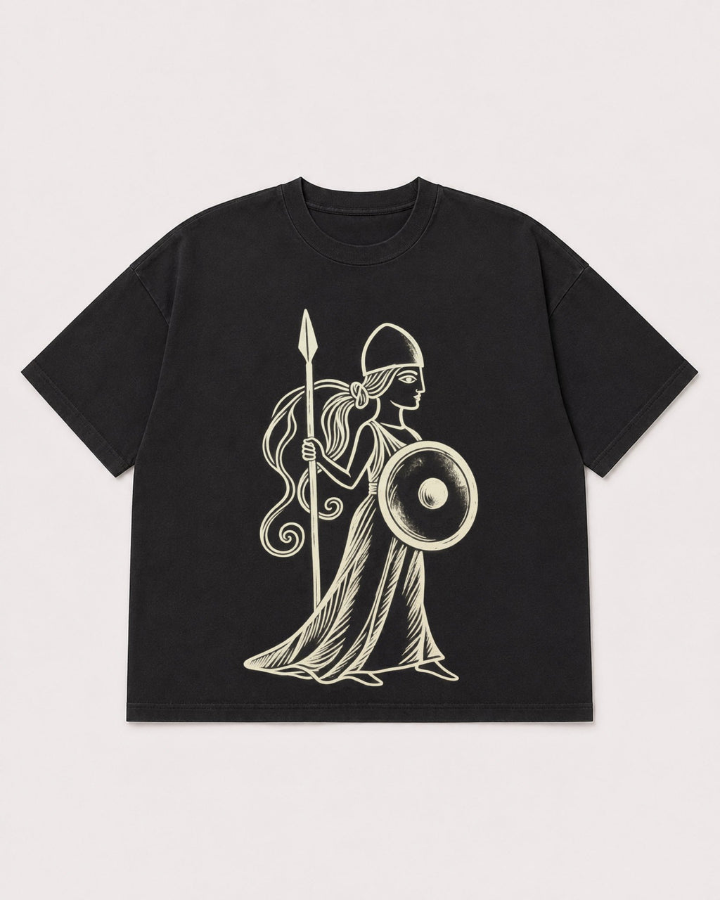 Mockup Boxy Heavyweight Tee Black product