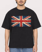 Mockup Boxy Heavyweight Tee Black male close-up 02