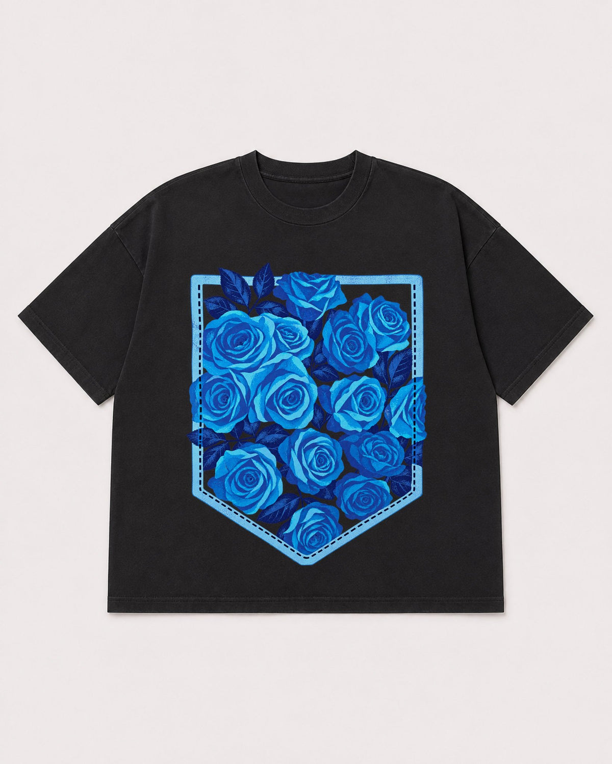 Mockup Boxy Heavyweight Tee Black product