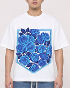 Mockup Boxy Heavyweight Tee White male close-up 13
