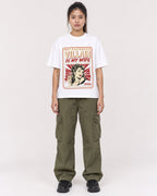 Mockup Boxy Heavyweight Tee White female full-body 42