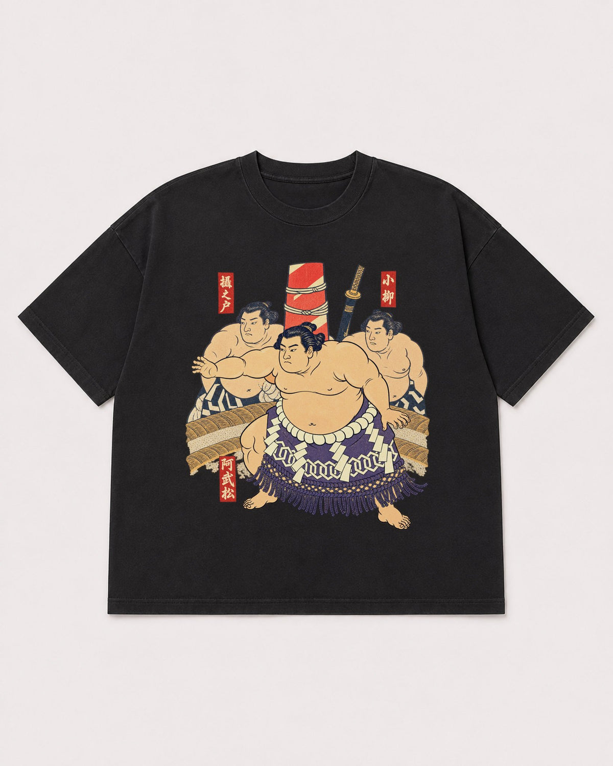 Mockup Boxy Heavyweight Tee Black product