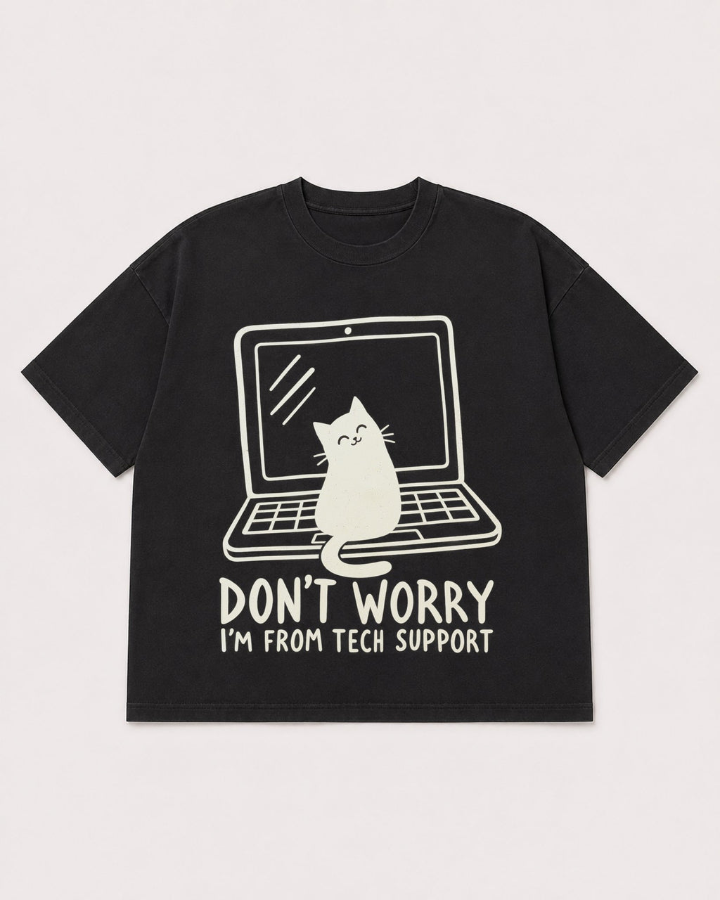 Mockup Boxy Heavyweight Tee Black product