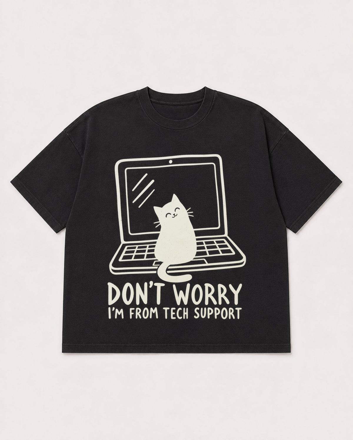 Mockup Boxy Heavyweight Tee Black product