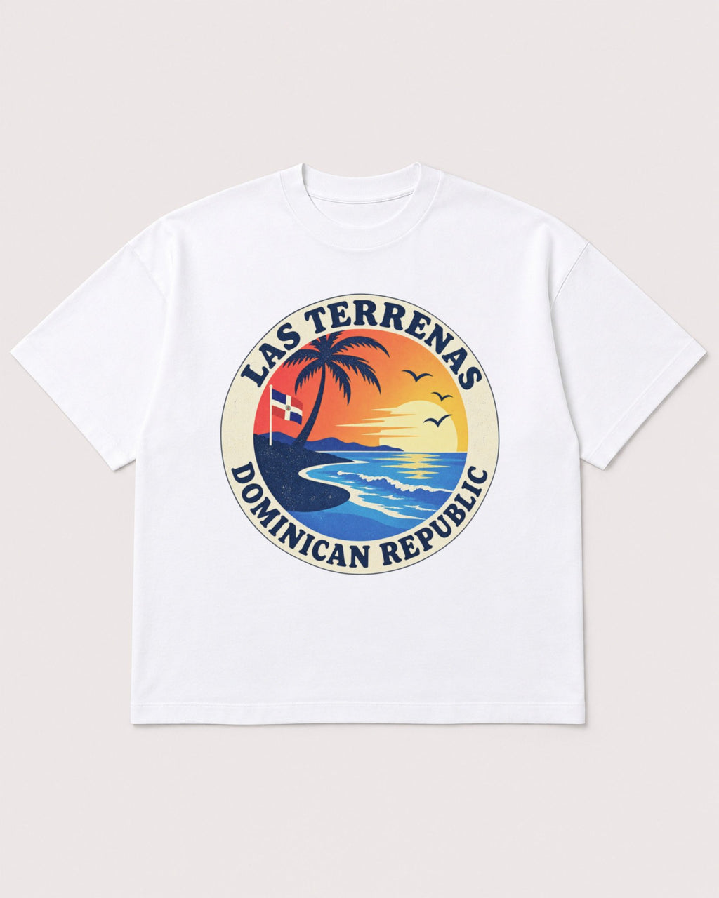 Mockup Boxy Heavyweight Tee White product