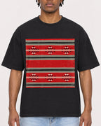 Mockup Boxy Heavyweight Tee Black male close-up 05