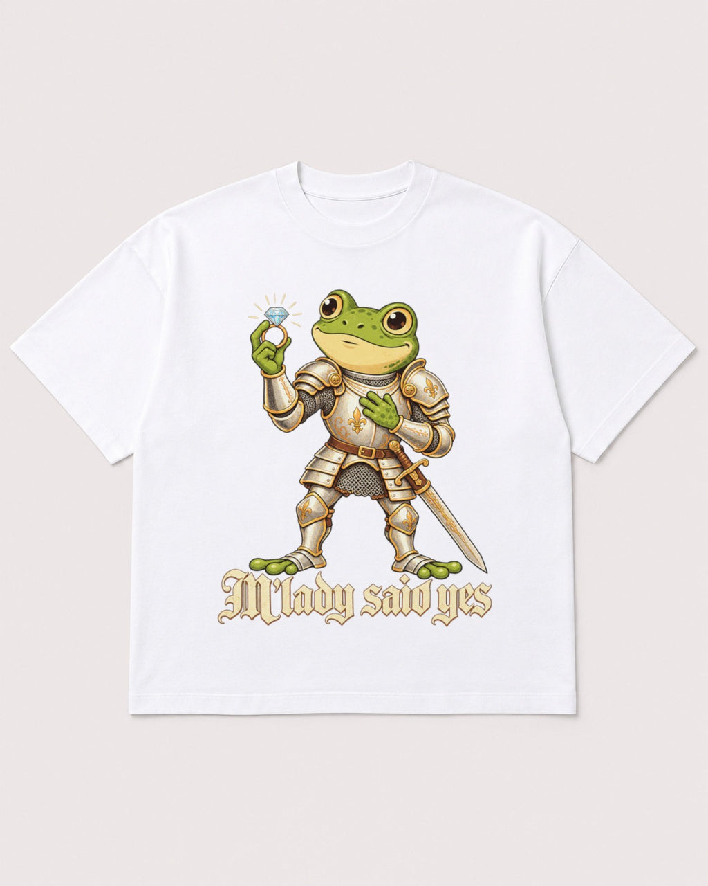 Mockup Boxy Heavyweight Tee White product