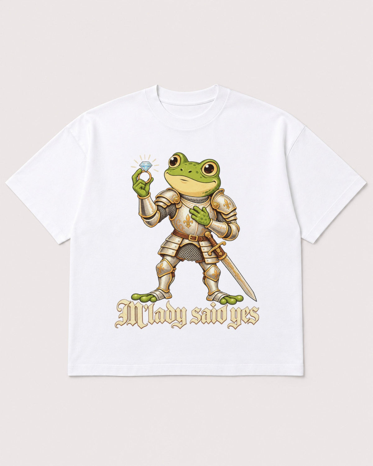 Mockup Boxy Heavyweight Tee White product