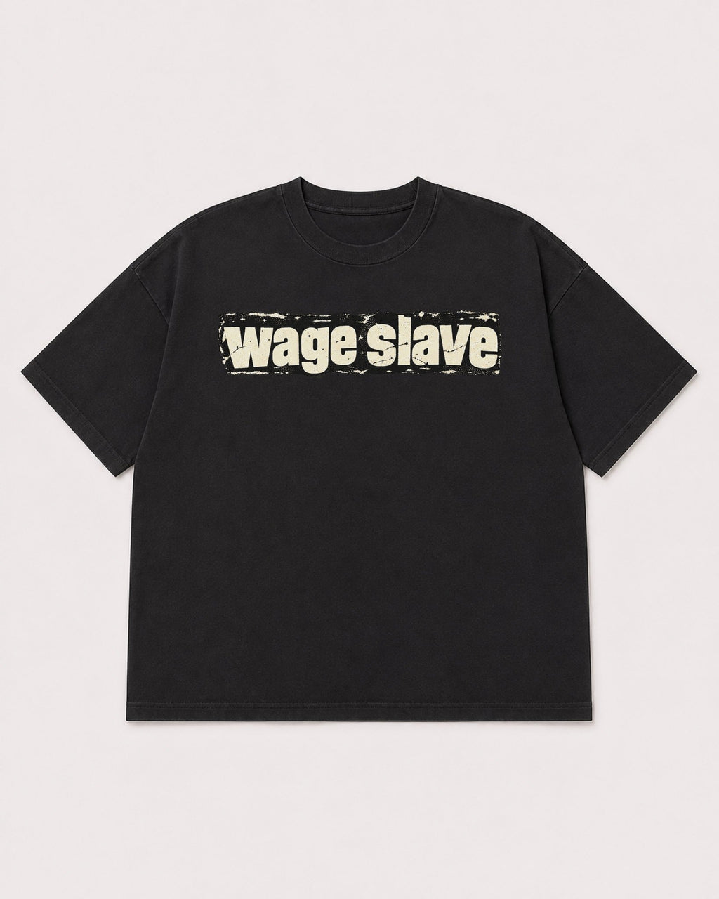 Mockup Boxy Heavyweight Tee Black product