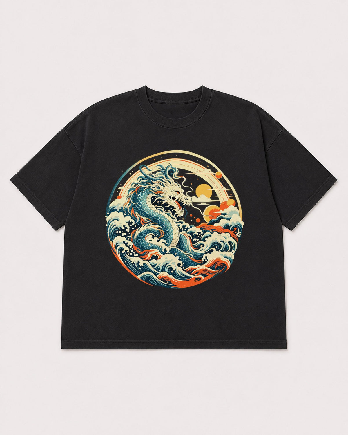 Mockup Boxy Heavyweight Tee Black product