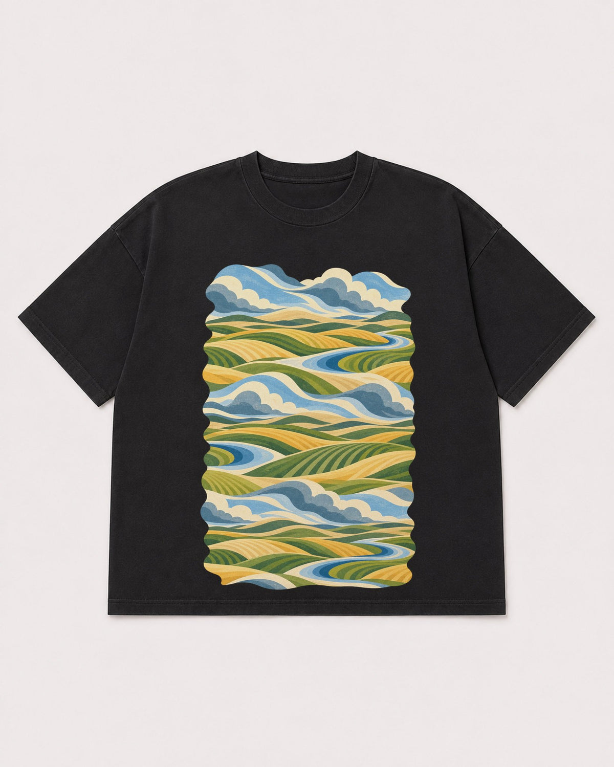 Mockup Boxy Heavyweight Tee Black product