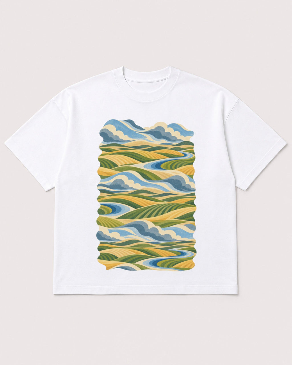 Mockup Boxy Heavyweight Tee White product