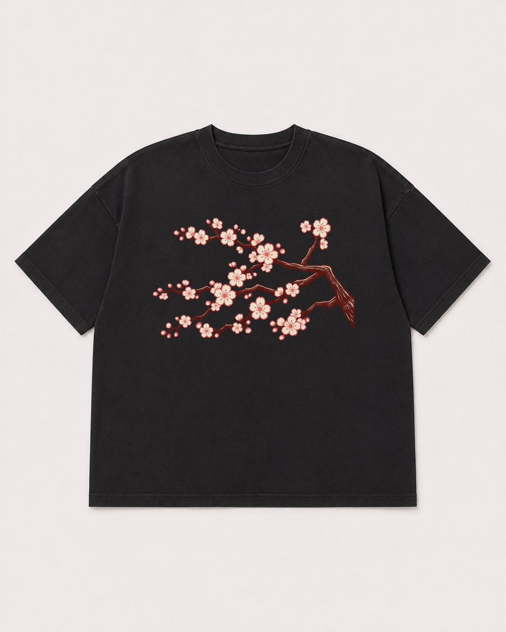 Mockup Boxy Heavyweight Tee Black product