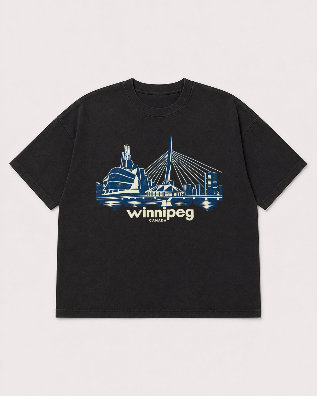 Mockup Boxy Heavyweight Tee Black product
