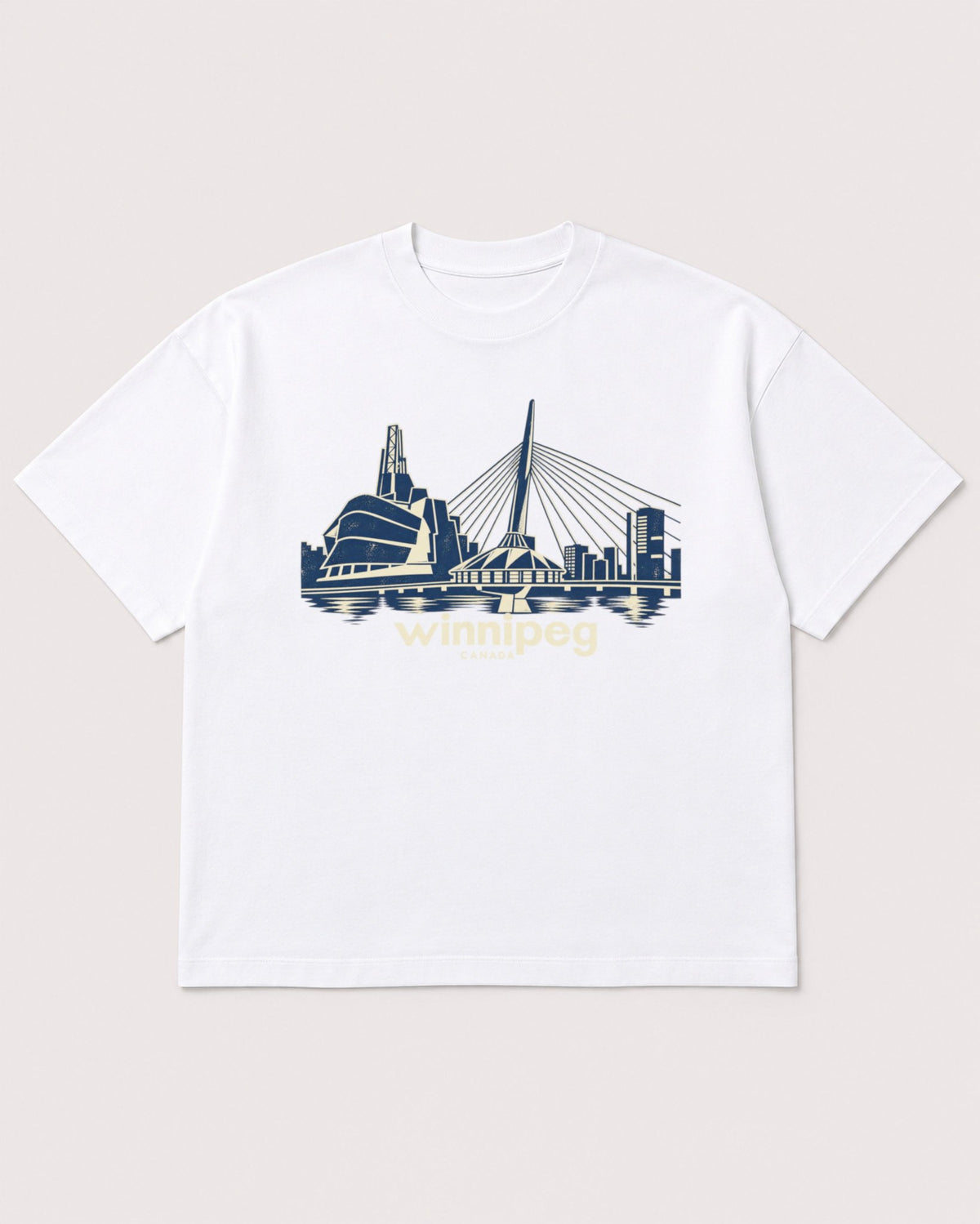 Mockup Boxy Heavyweight Tee White product