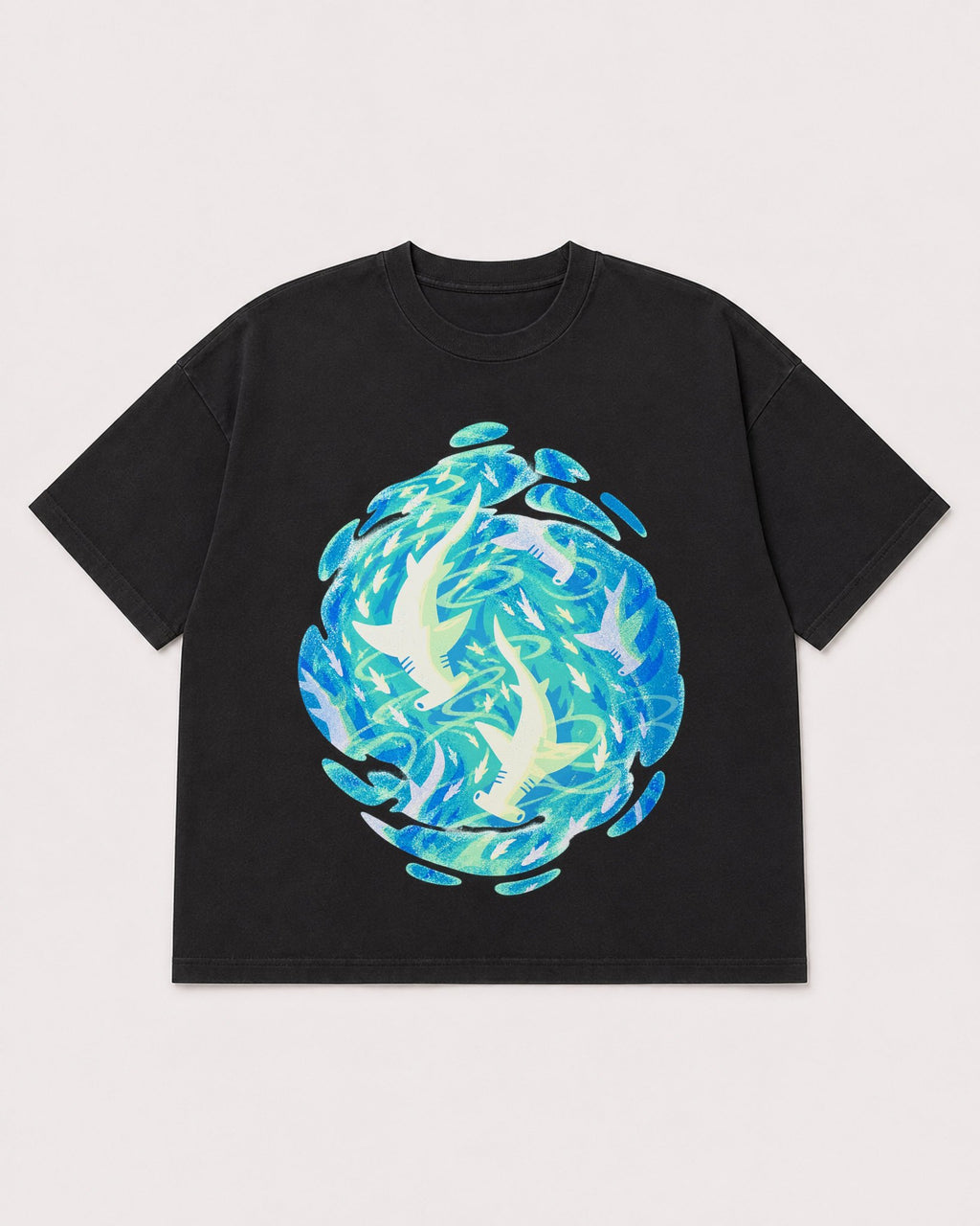 Mockup Boxy Heavyweight Tee Black product