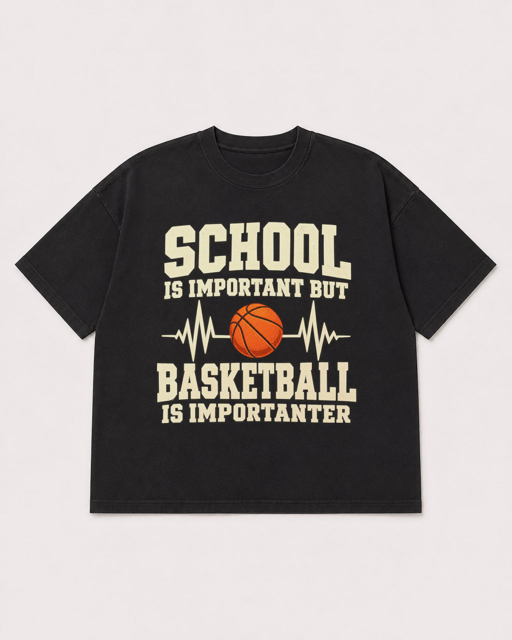 Mockup Boxy Heavyweight Tee Black product