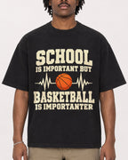 Mockup Boxy Heavyweight Tee Black male close-up 04