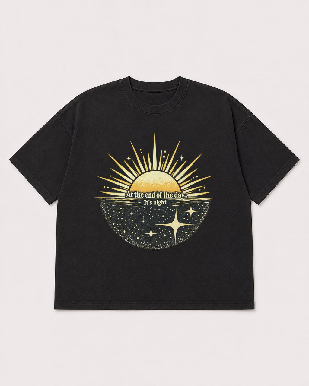 Mockup Boxy Heavyweight Tee Black product