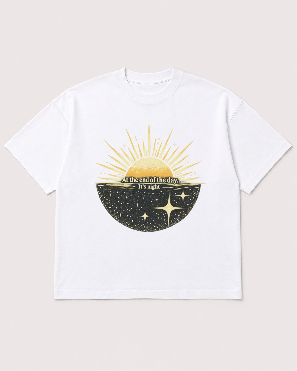 Mockup Boxy Heavyweight Tee White product
