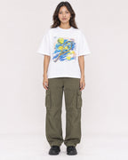 Mockup Boxy Heavyweight Tee White female full-body 02