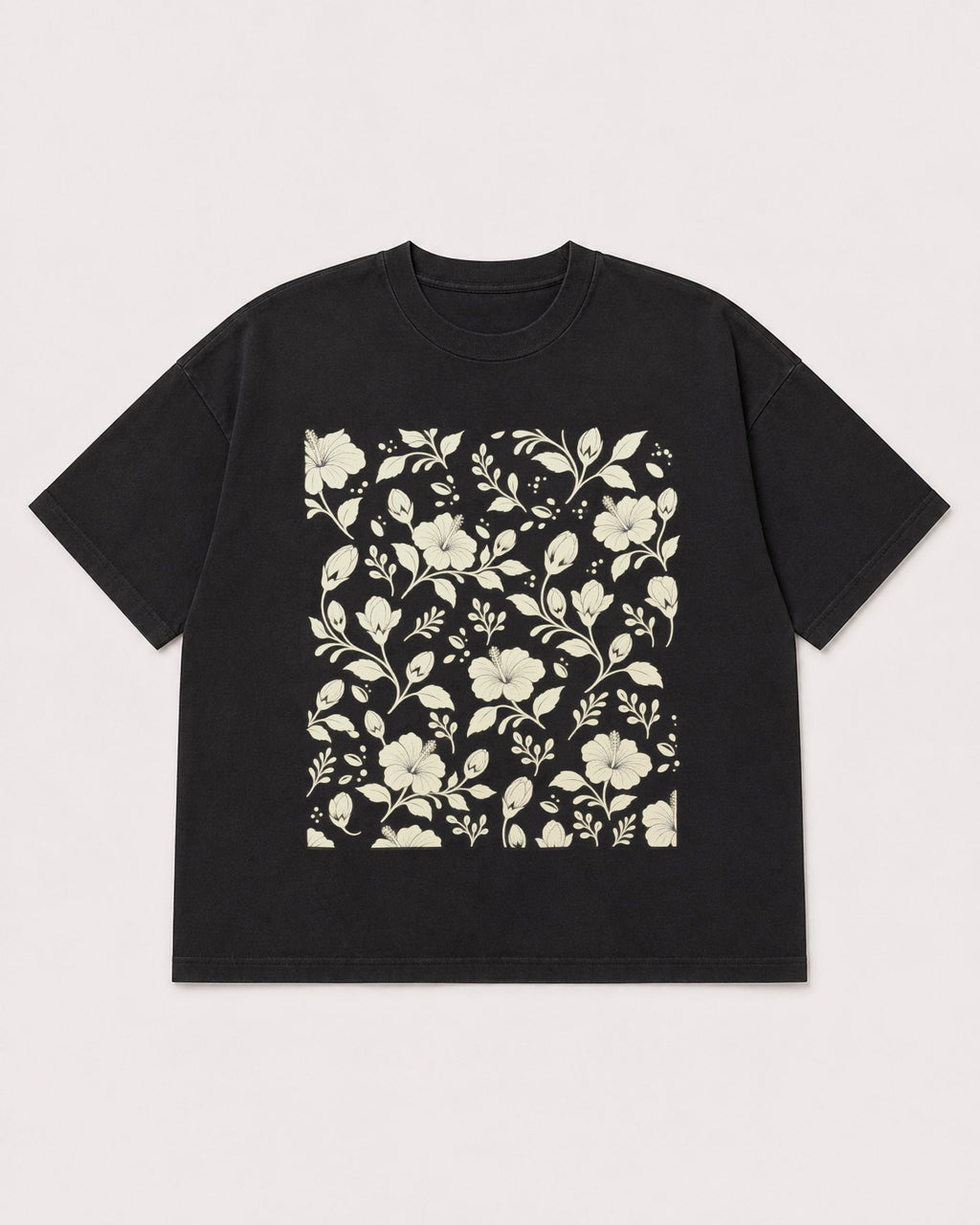 Mockup Boxy Heavyweight Tee Black product