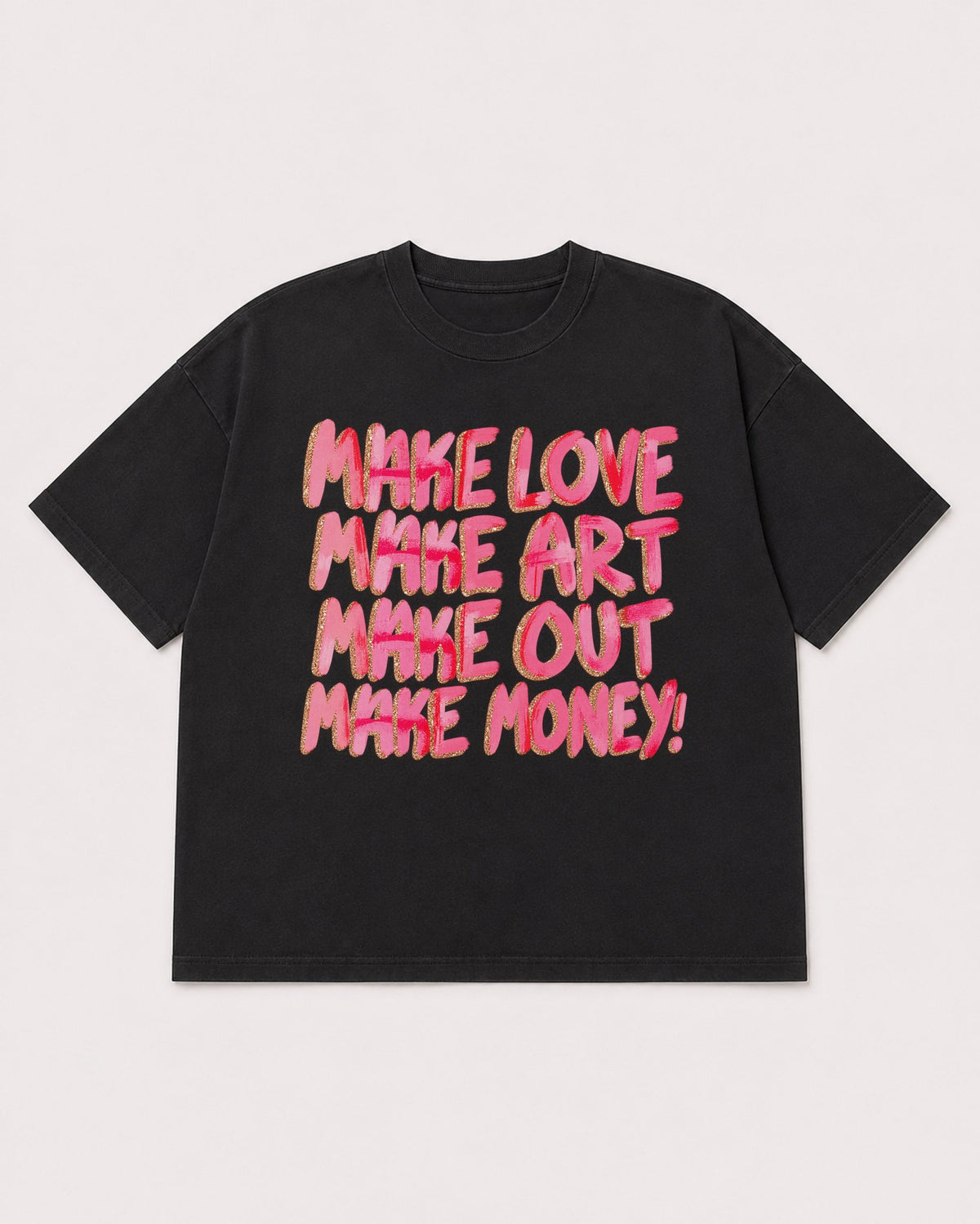 Mockup Boxy Heavyweight Tee Black product