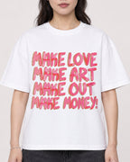 Mockup Boxy Heavyweight Tee White female close-up 03