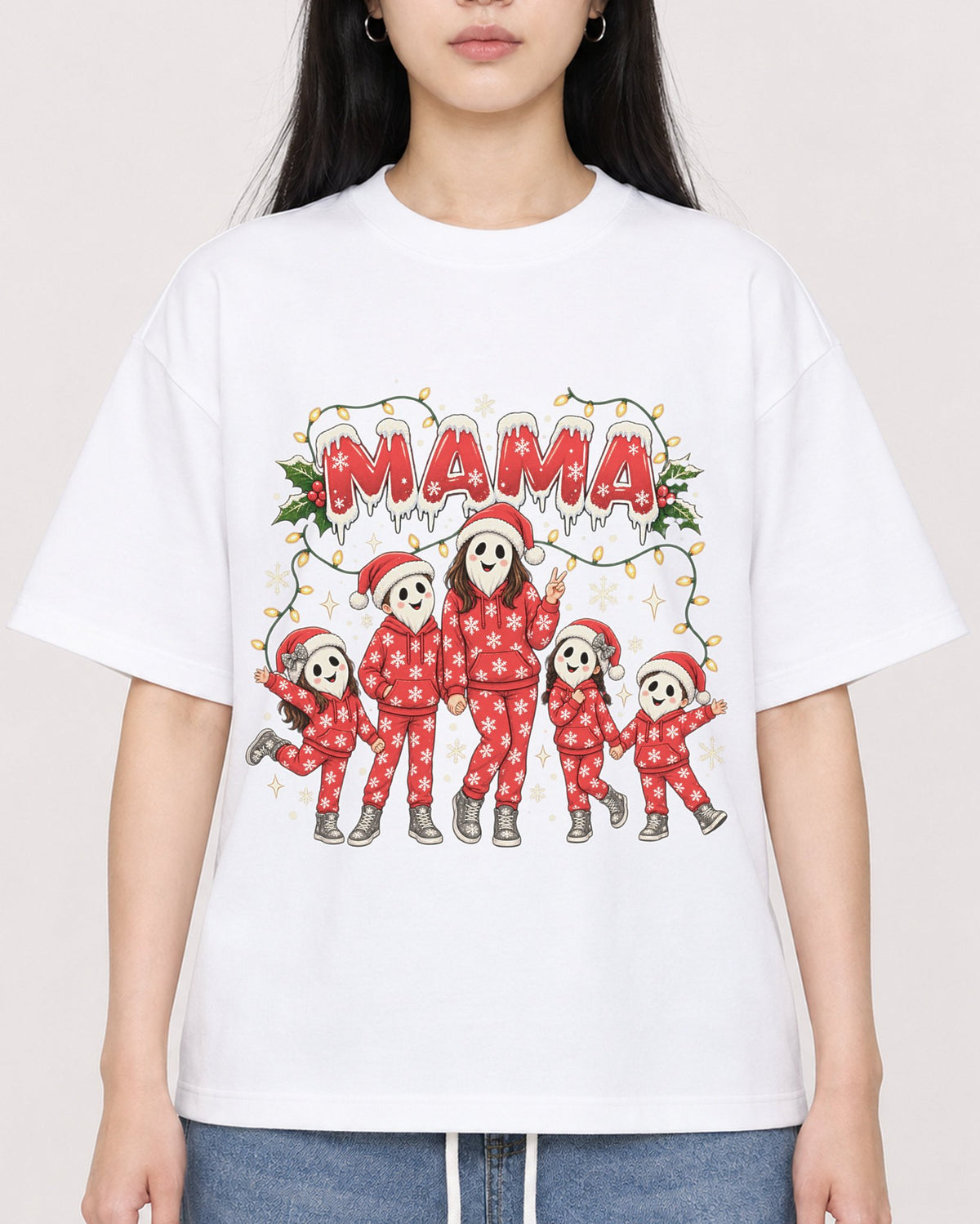 Mockup Boxy Heavyweight Tee White female close-up 01