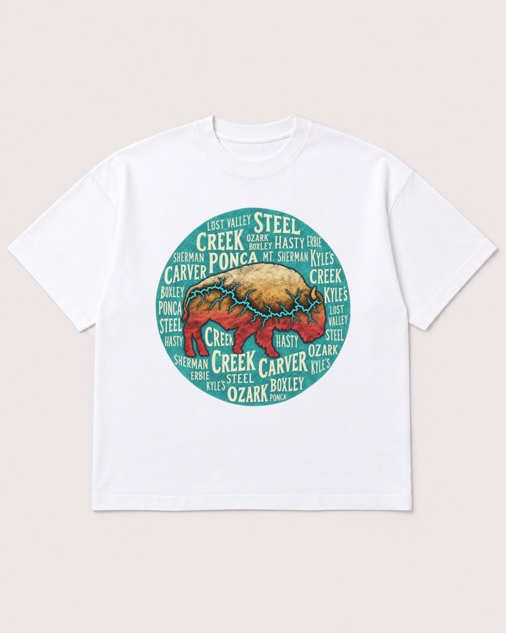 Mockup Boxy Heavyweight Tee White product