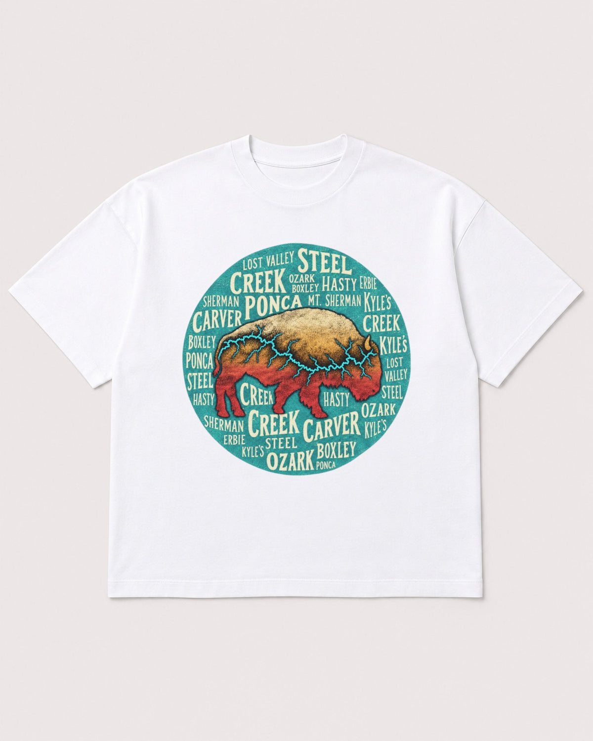 Mockup Boxy Heavyweight Tee White product