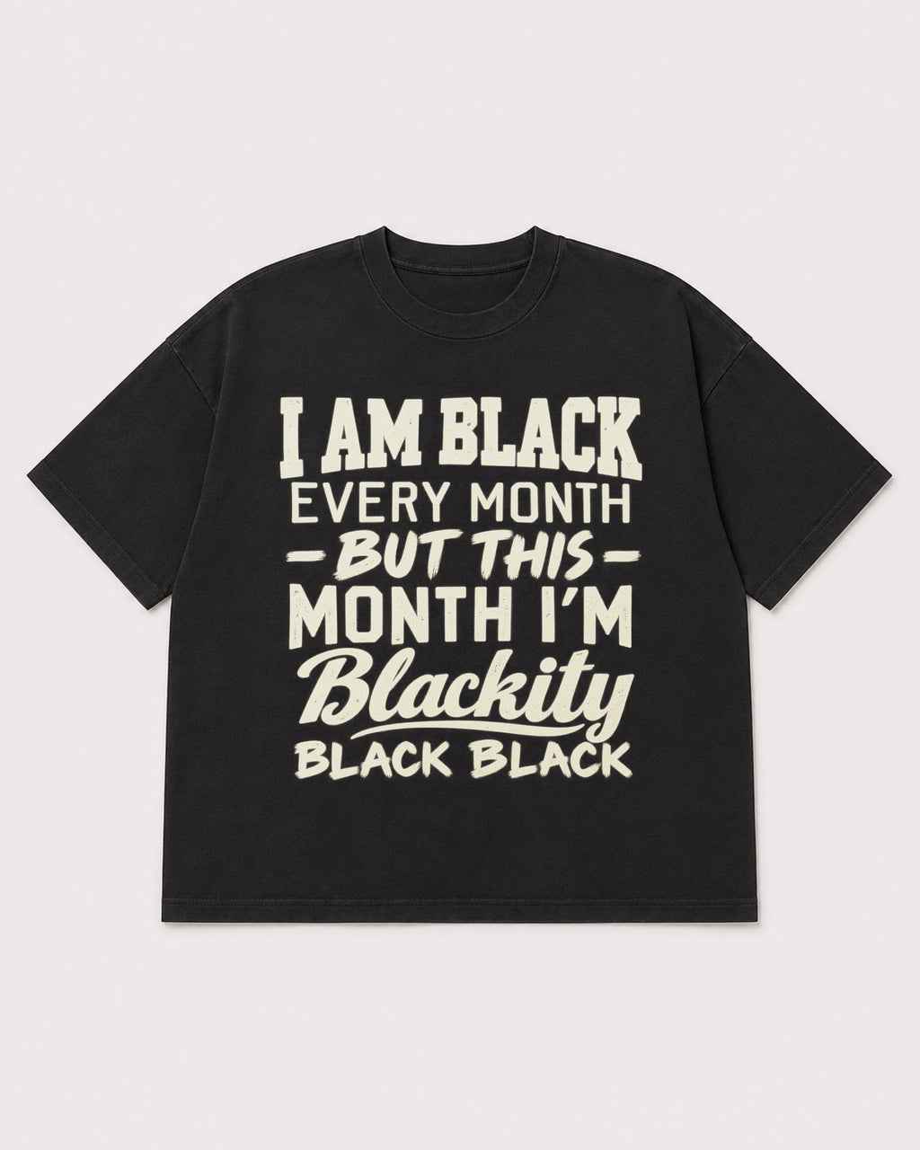 Mockup Boxy Heavyweight Tee Black product