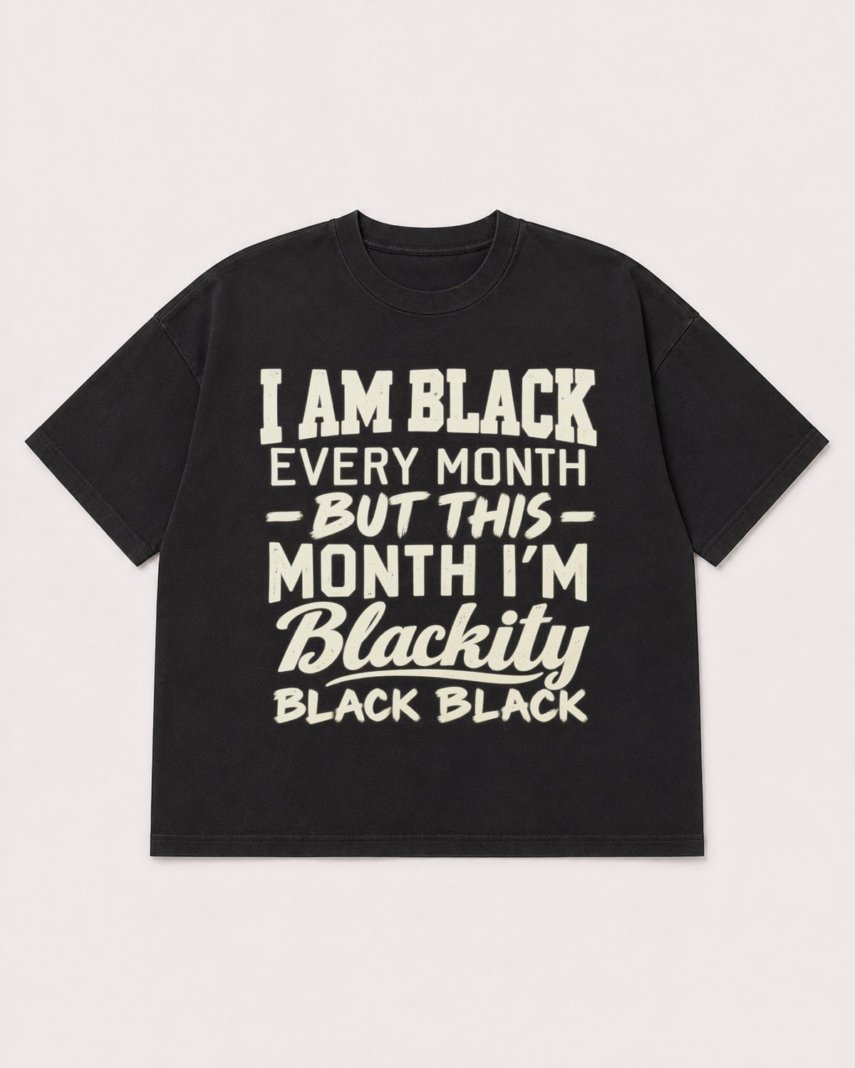 Mockup Boxy Heavyweight Tee Black product