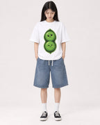 Mockup Boxy Heavyweight Tee White female full-body 01