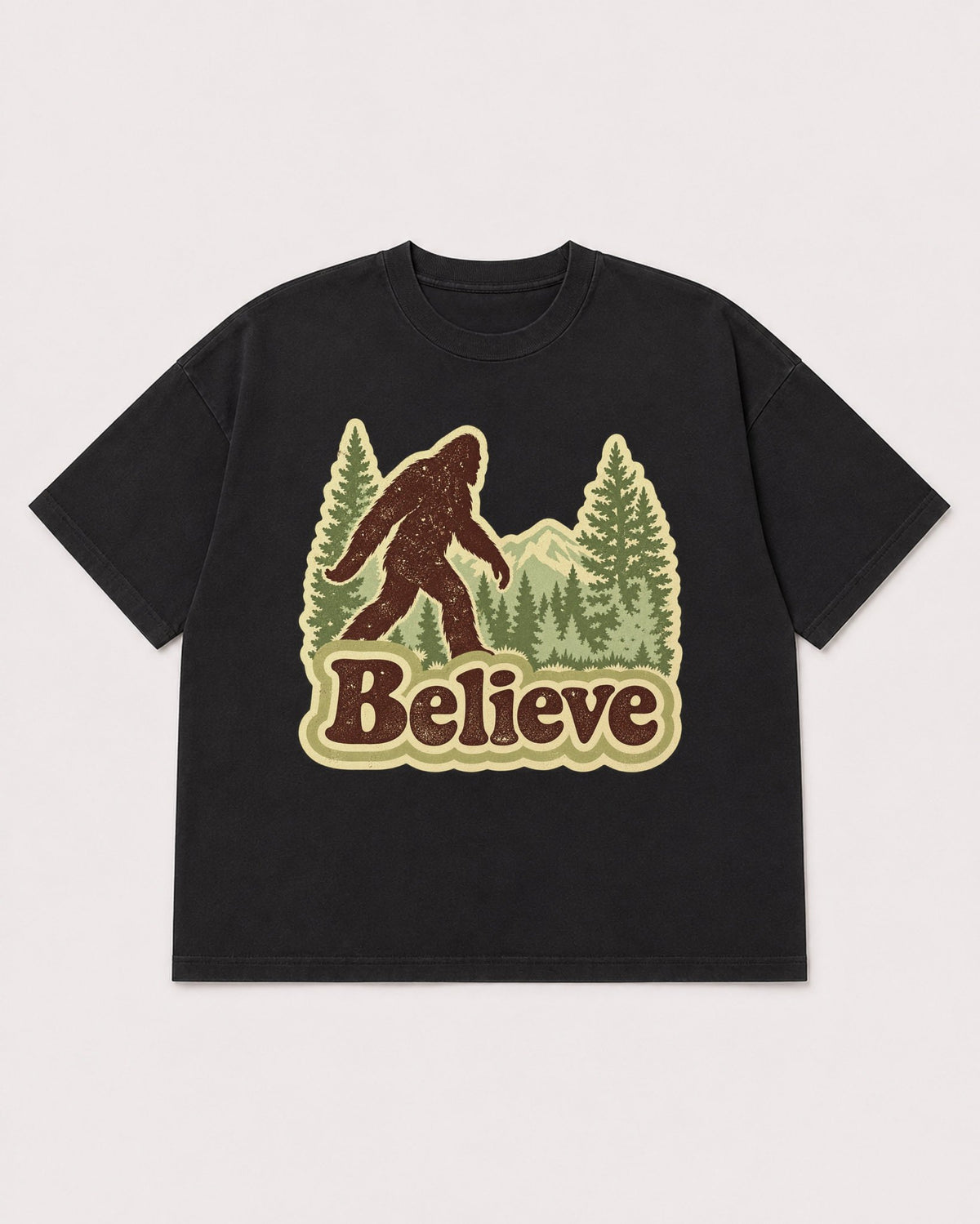 Mockup Boxy Heavyweight Tee Black product